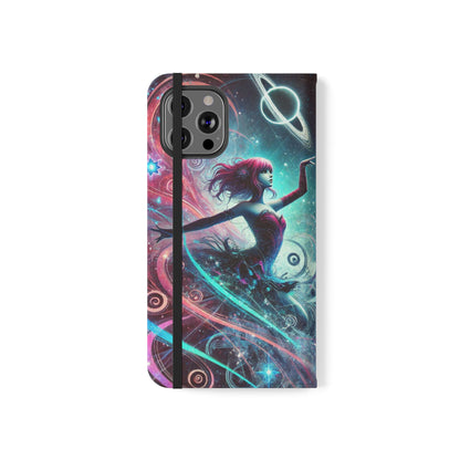 Cosmic Dancer Faux Leather Case for iPhone