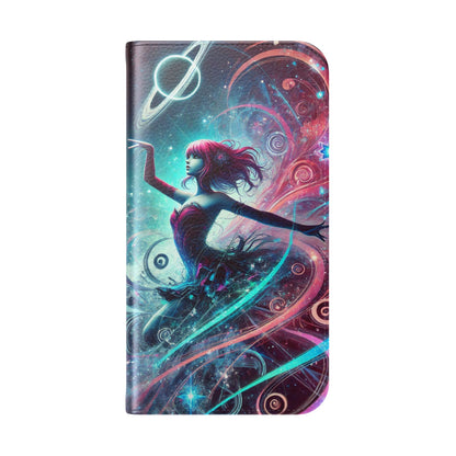 Cosmic Dancer Faux Leather Case for iPhone