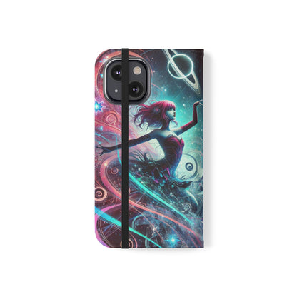 Cosmic Dancer Faux Leather Case for iPhone