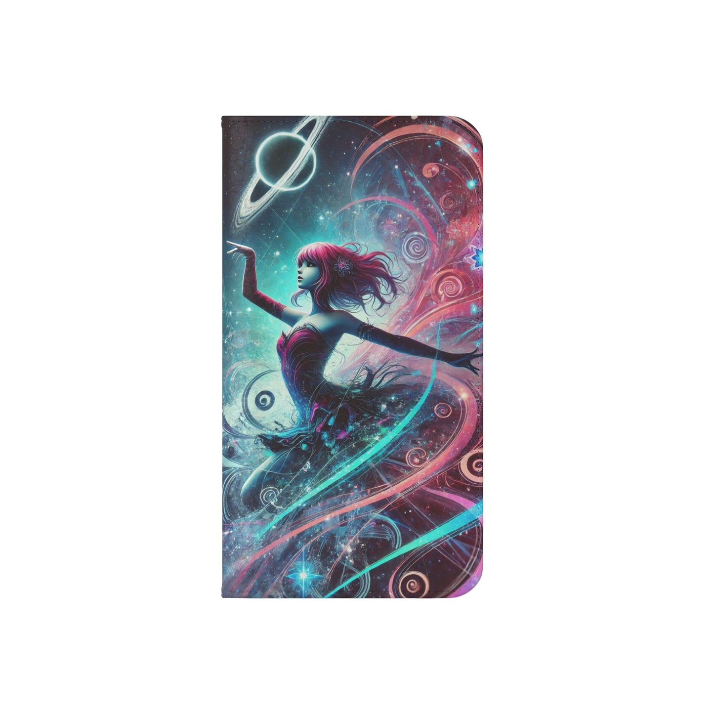 Cosmic Dancer Faux Leather Case for iPhone